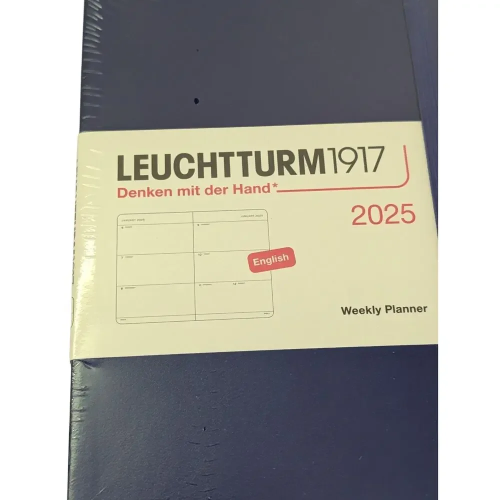 Leuchtturm1917 B6+ Weekly Planner Notebook 2025 New Ink Royal Blue English